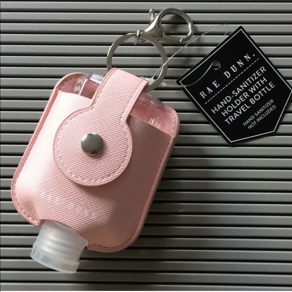 Rae Dunn MAMA BEAR Hand Sanitizer Holder with Travel Bottle pink - Picture 2 of 2
